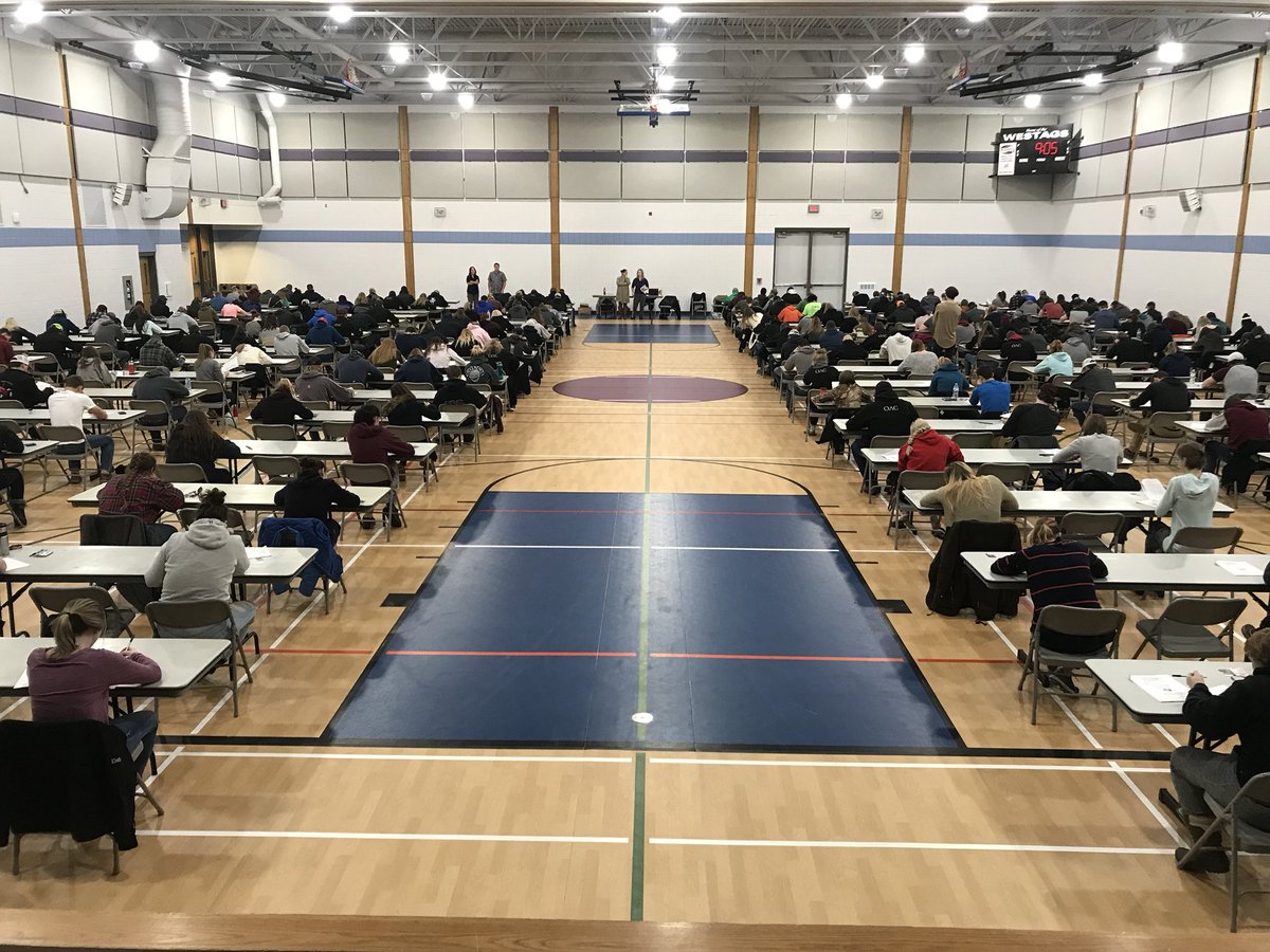 Full house for the first exam time slot <a href="/RidgetownCampus/">Ridgetown Campus</a>