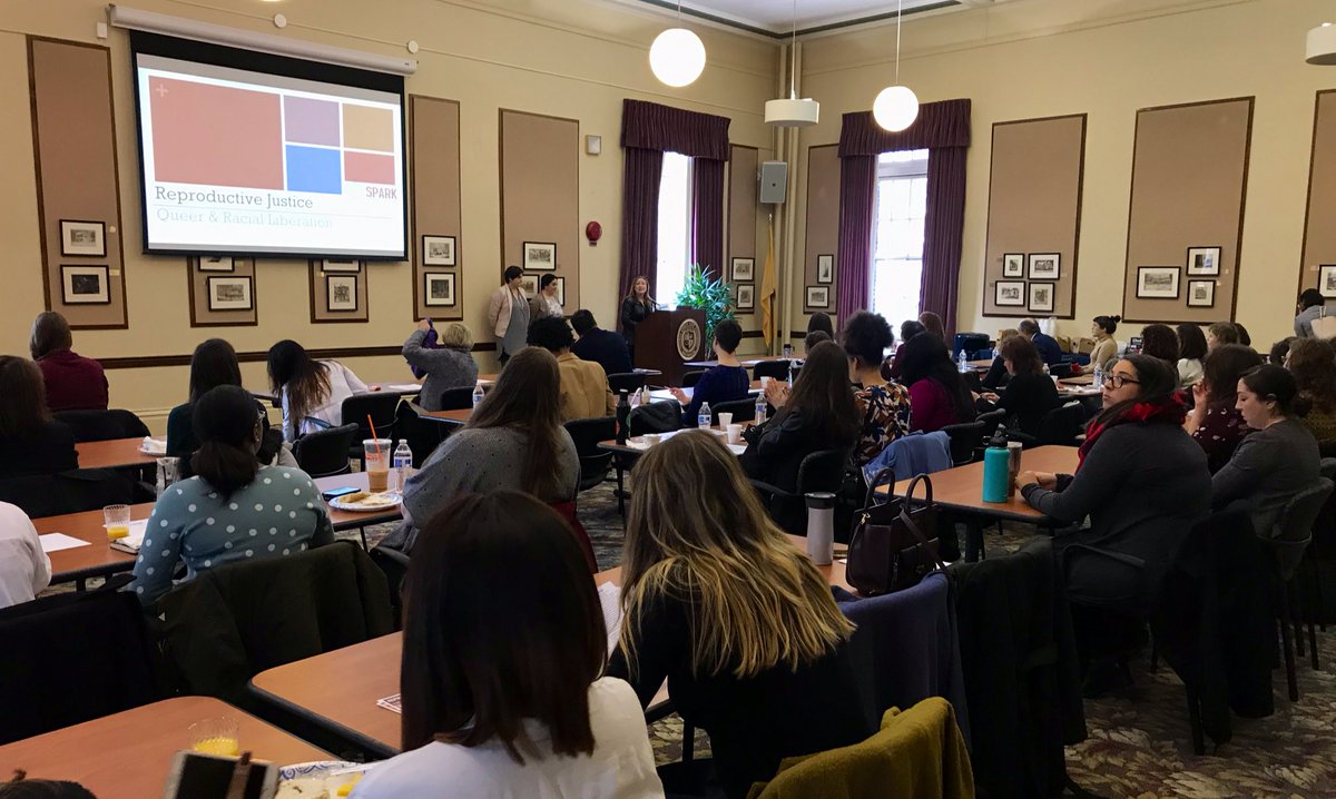 NJPolicy's tweet photo. Packed room at the @ThriveNJ Reproductive Justice Legislative Training! Thank you Asw. Joann Downey for kicking us off! #RJNJ #SPARKOFF https://t.co/7U9qYWEzHp