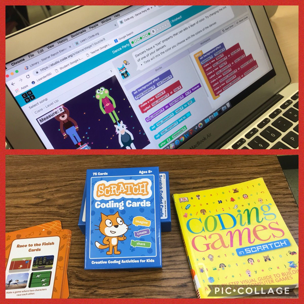 Stallionlib's tweet image. 5th grade @SREStallions 🐎 kicking off 📚 library class with ⏰ Hour of Code. Offering some different choices for computer 💻 coding #LISDcodes #leanderisdlib