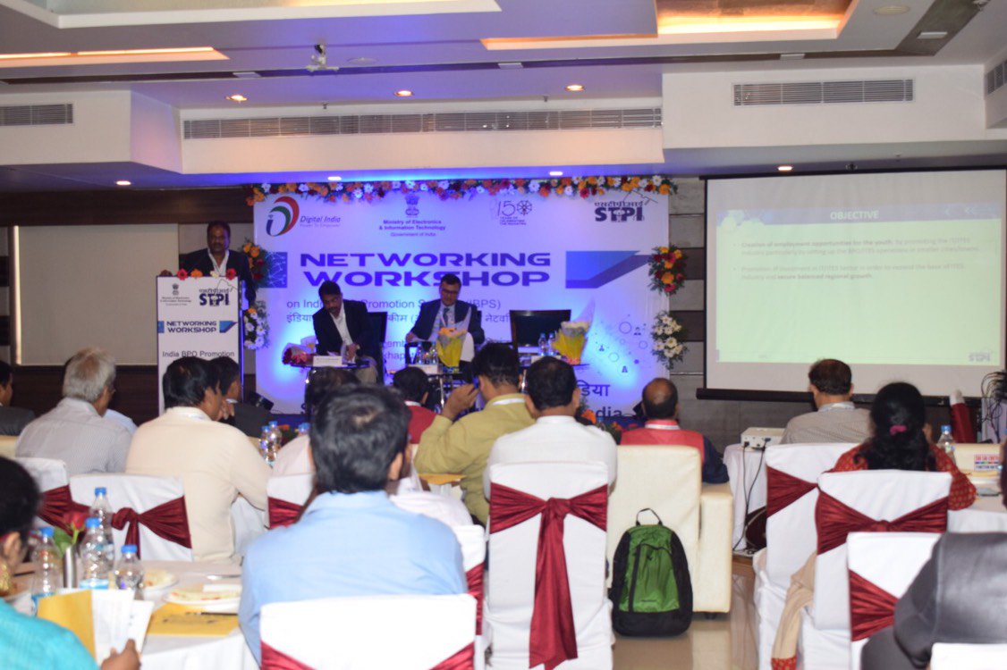 inspiredge's tweet image. Session Chaired by Shri. Rajiv Kumar, Joint Secretary, MeitY on &quot;Suggestion on IBPS scheme to grow the business in Emerging cities&quot; #NetworkingWorkshop on #IBPS @rsprasad @SSAhluwaliaMP @SecretaryMEITY @GoI_MeitY @Omkar_Raii @stpiindia #STPIINDIA #BPO @STPIVizag @STPIHyderabad