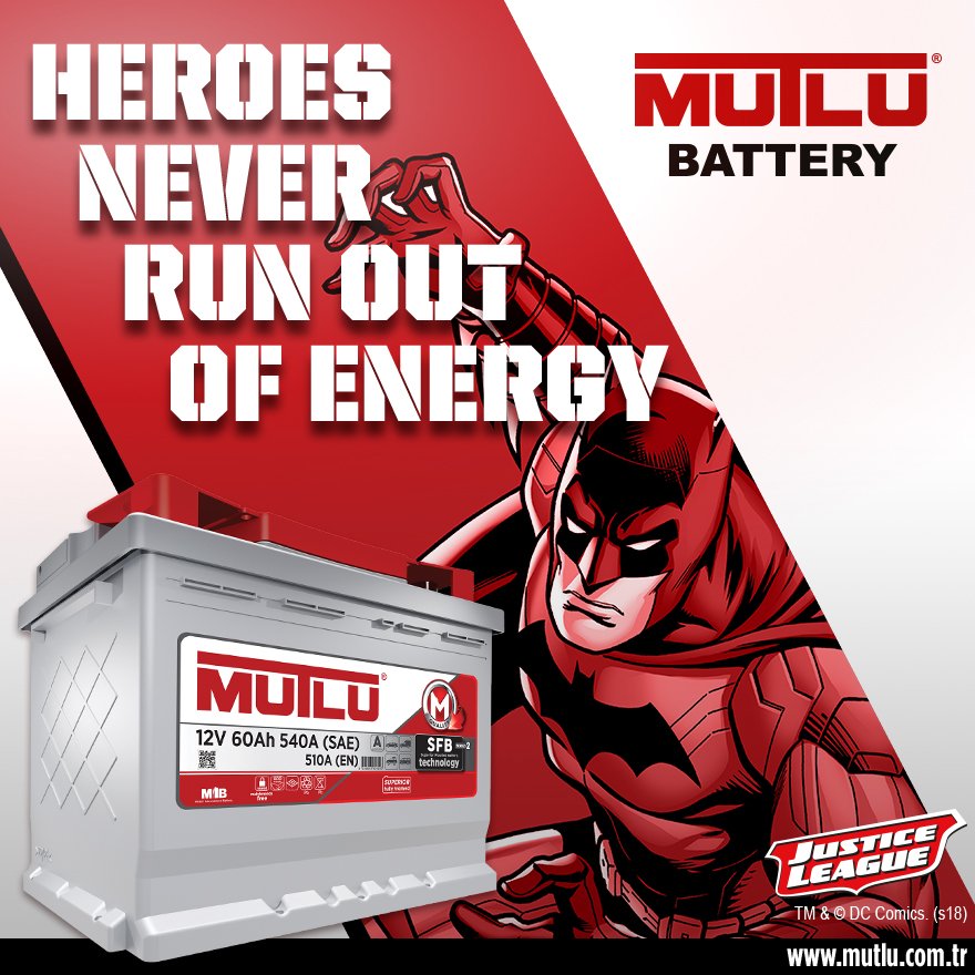 mutlubattery's tweet photo. The Dark Knight and his energy are rising because heroes never run out of energy.
#MutluBattery #JusticeLeague
*Mutlu Battery holds the utilization rights of the Justice League within the framework of the Mutlu Battery & Warner Bros. DC Comics cooperation. https://t.co/XUsRrm22Y3