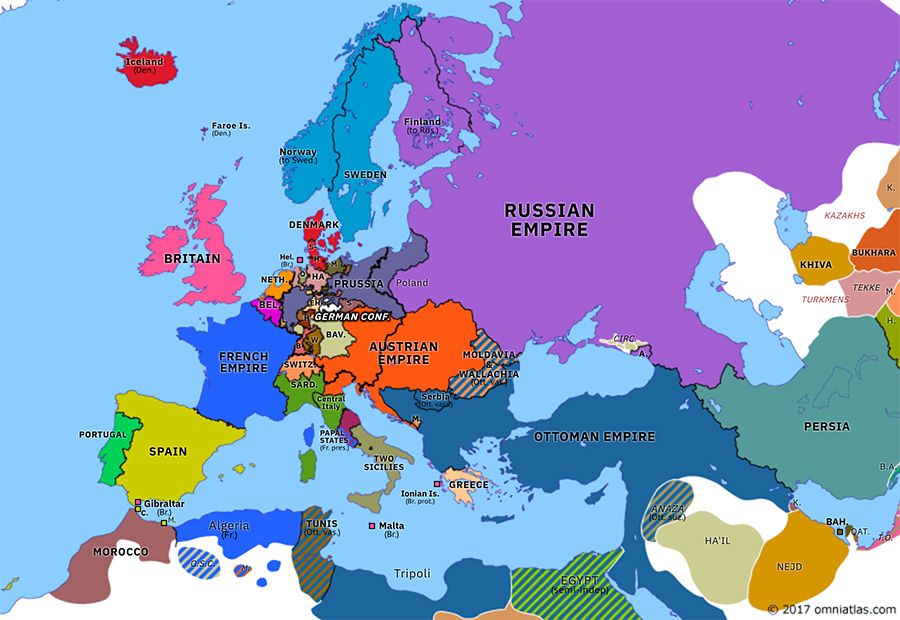 omniatlas's tweet photo. Europe 159 years ago today: Unification of Central Italy (03 Dec 1859) https://t.co/Xz6kpMWq9V #europe #map #maps #history #1859 #welovemaps #TodayInHistory #italianunification #italianhistory #worldhistory #historytoday #austrianempire #kingdomofsardinia #frenchempire #italy https://t.co/eeLpUzLUOw