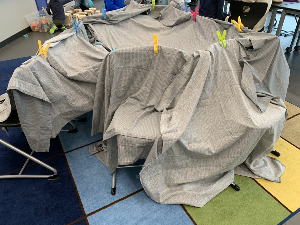 beckysteele's tweet photo. We’re building blanket forts and playing with Play-Doh in TK STEM this month. Too many kids exclaim, “My parents never let me do this!” 😕 This is why STEM experiences in the early grades are critical! #buildwithkids #bestjobever #jenisonpride https://t.co/SEfi1MFvDV