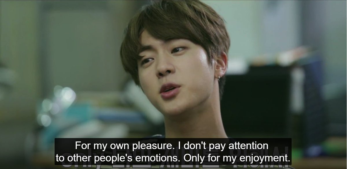 Seems like a good day for a thread of screenshots of Jin I've taken during my chronological journey through the BTS vlive channel.