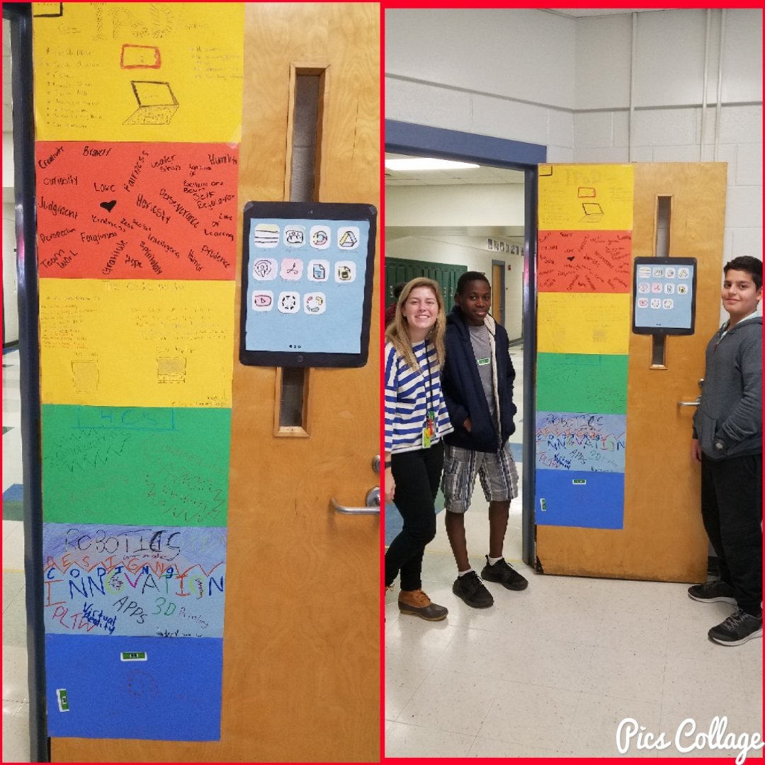 MsYoungcmms's tweet photo. Leaders in Technology Challenge! Door decorating! W/ Ivy Briggs 
#HourofCode #WeAreCarroll #LeadersinTechnology https://t.co/1XhPgMv1OP
