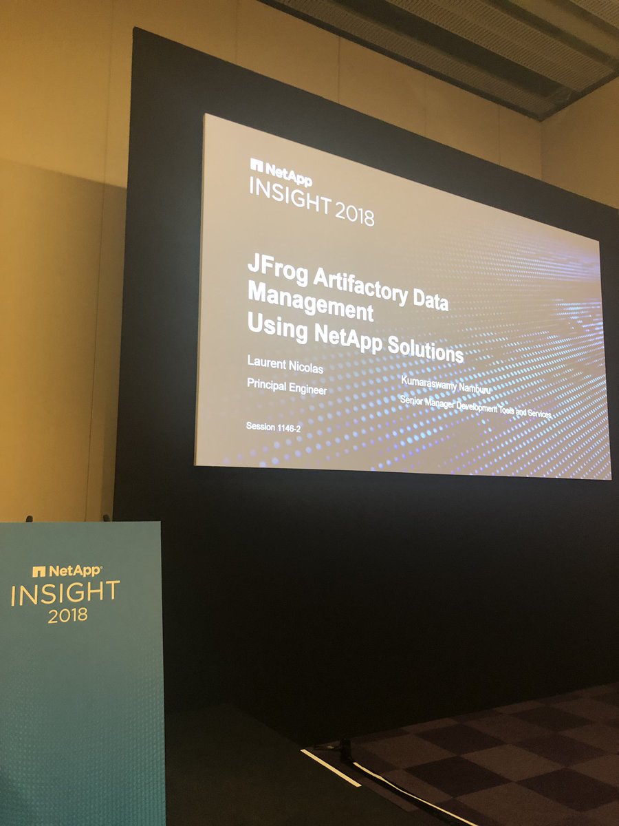 laurentnicolas's tweet image. Leveraging ONTAP and StorageGrid for JFrog Artifactory deployments #NetAppDevOps #NetAppInsight