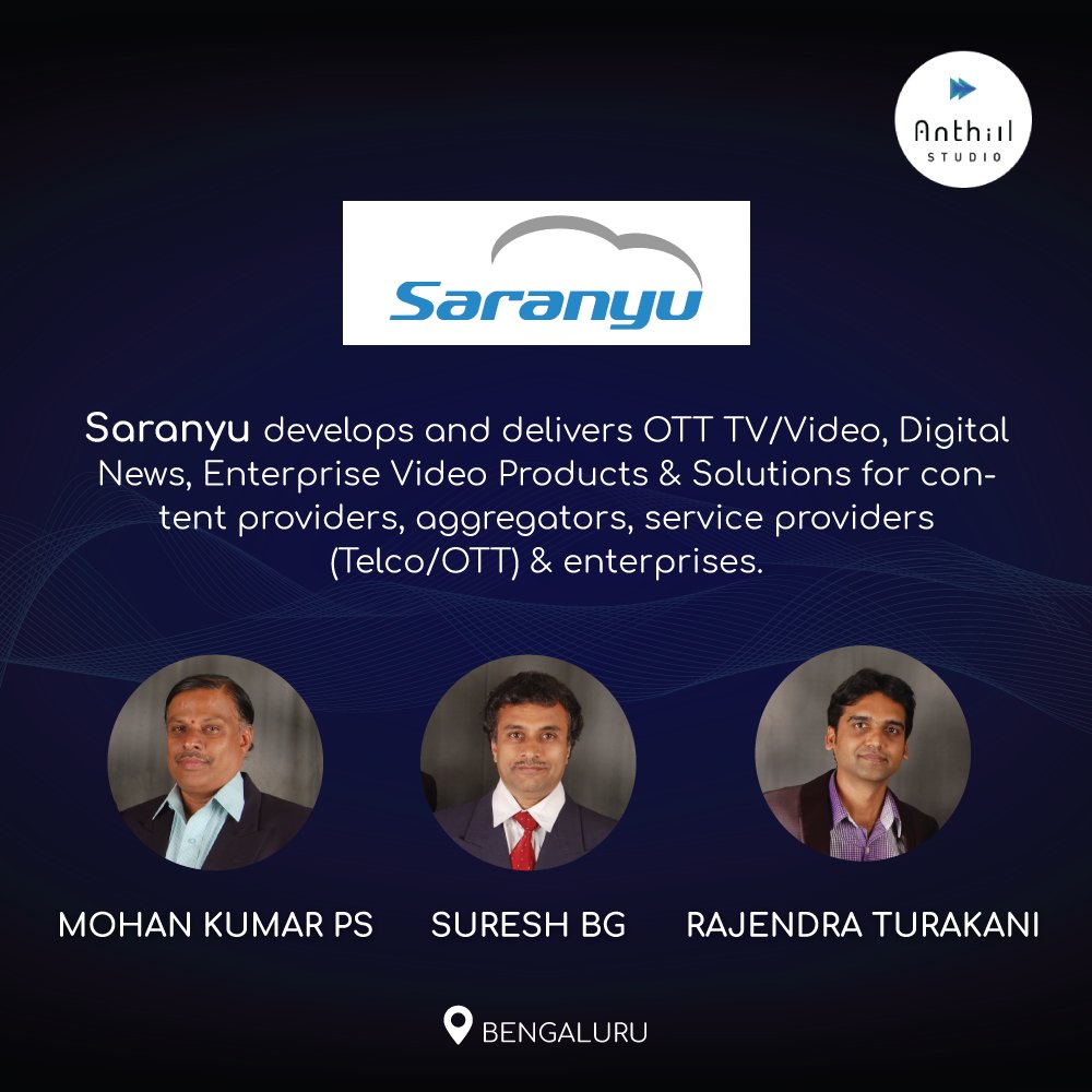 anthill_studio's tweet photo. Here is Saranyu, a startup that makes OTT easy. #AnthillStudio #ScaleWithSpeed #StartupSpotlight https://t.co/4KuoG05n59