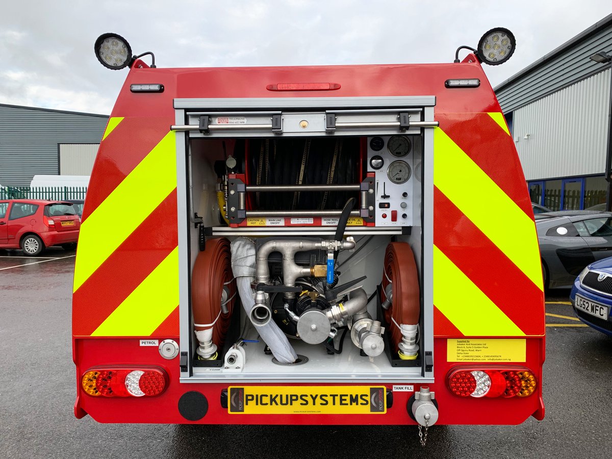 pickupsystems's tweet photo. The polypropylene body design and key specification items such as high visibility livery, 360 degree blue light warning system, LED spot lights and all terrain tyres provide a high quality and user friendly conversion.
#pickupsystems
#nigeria
#rapidintervention https://t.co/GP6nppI2bB