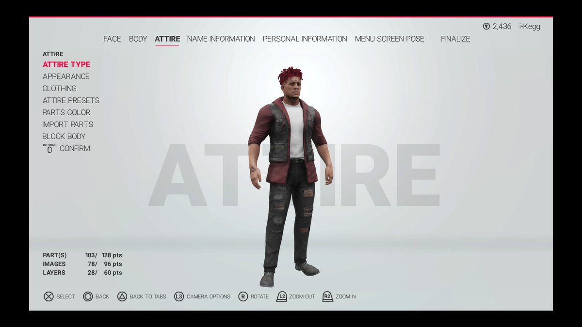 I really did good with this, I created a emo rapper on WWE 2K19