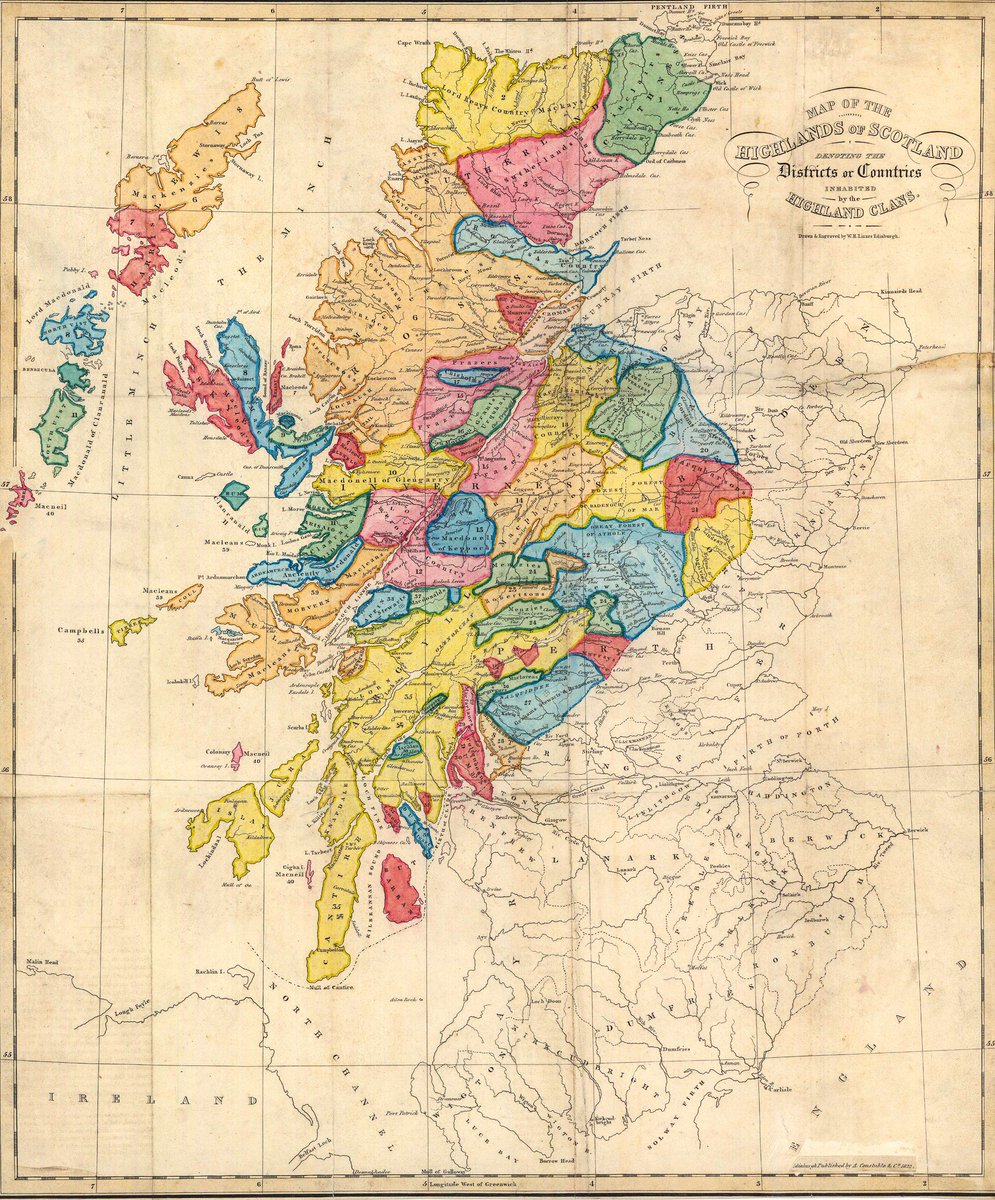 Map Of Scottish Clan Lands
