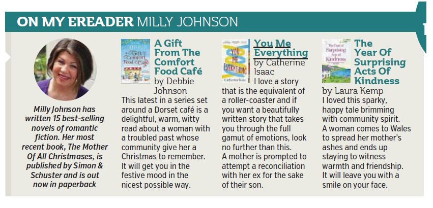Huge thanks to @millyjohnson for recommending #YouMeEverything in today's @MetroUK! @CatherineIsaac_