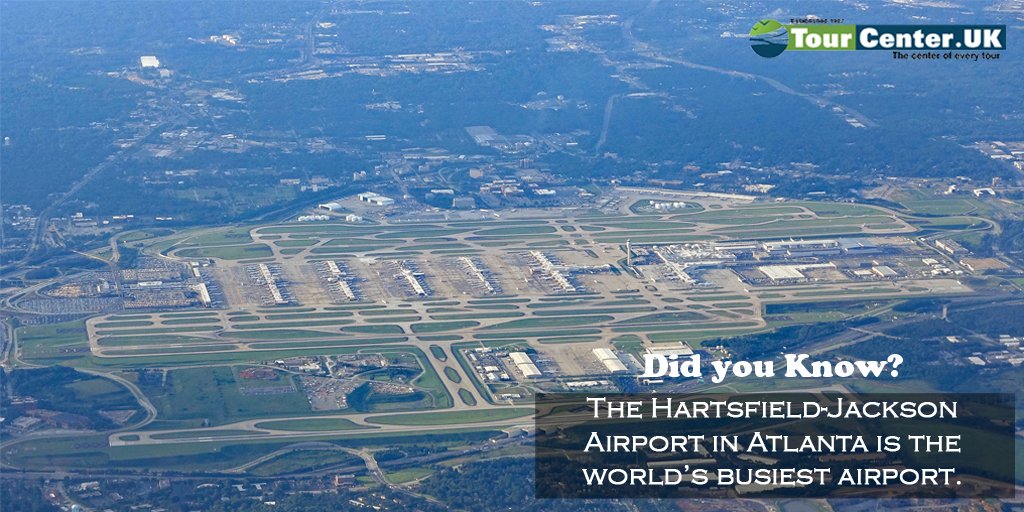 Tour_Center's tweet photo. Did You know? The Hartsfield-Jackson Airport in Atlanta is the world’s busiest airport.

Follow @Tour_Center for more #DidYouKnow facts. https://t.co/A6GkfwyDE3