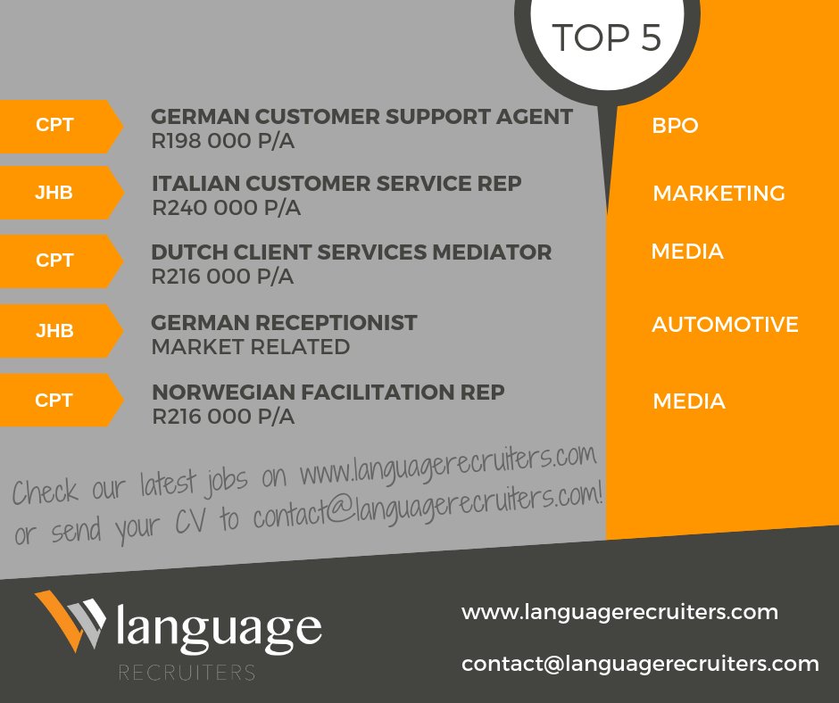 foreignstaff's tweet photo. #HappyMonday! It's the last month of the year, and it's not too late to land your #DreamJob in #SouthAfrica before 2018 comes to an end. Have a look at our hot jobs for the week and make sure you get in touch today! https://t.co/WyUIuTlD1Q #Travel #Africa https://t.co/E1pxIUENIY