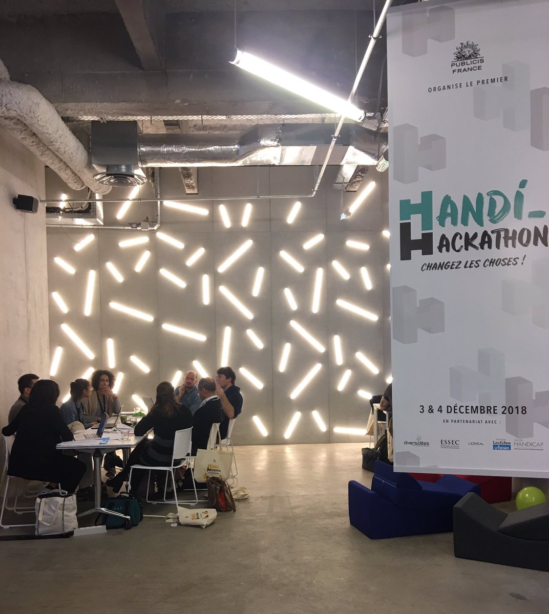 EmmaHipeau's tweet photo. Work in progress: début des brainstormings pour créer l’innovation au service du Handicap chez @publicisgroupe #handihackathonpublicis #inclusion #transformation 
 @Sapient_FR @PublicisMediaFr @PublicisConseil @marcelagency @PublicisHealth @pubconsultants #publiciscommunications https://t.co/5ZOnjm3uXR