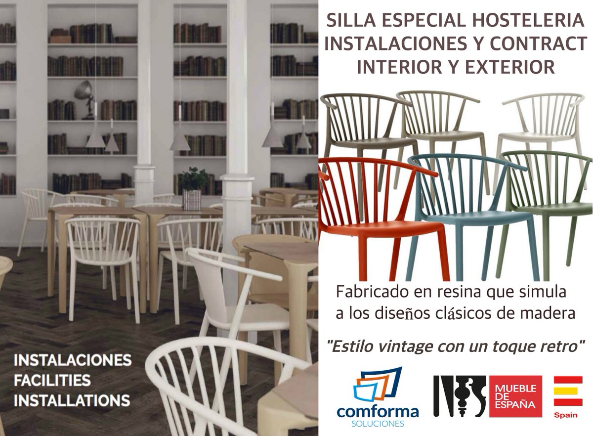 Comforma_'s tweet photo. Tener un Mobiliario de Hostelería de calidad y vanguardista es clave en el ámbito de la restauración.
En COMFORMA SOLUCIONES, SL te ayudamos a elegir tu mobiliario de forma que el resultado se ajuste  al proyecto imaginado

#Mobiliariovintage 
#terrazasyexteriores
#montajepropio https://t.co/DddLweRIK8