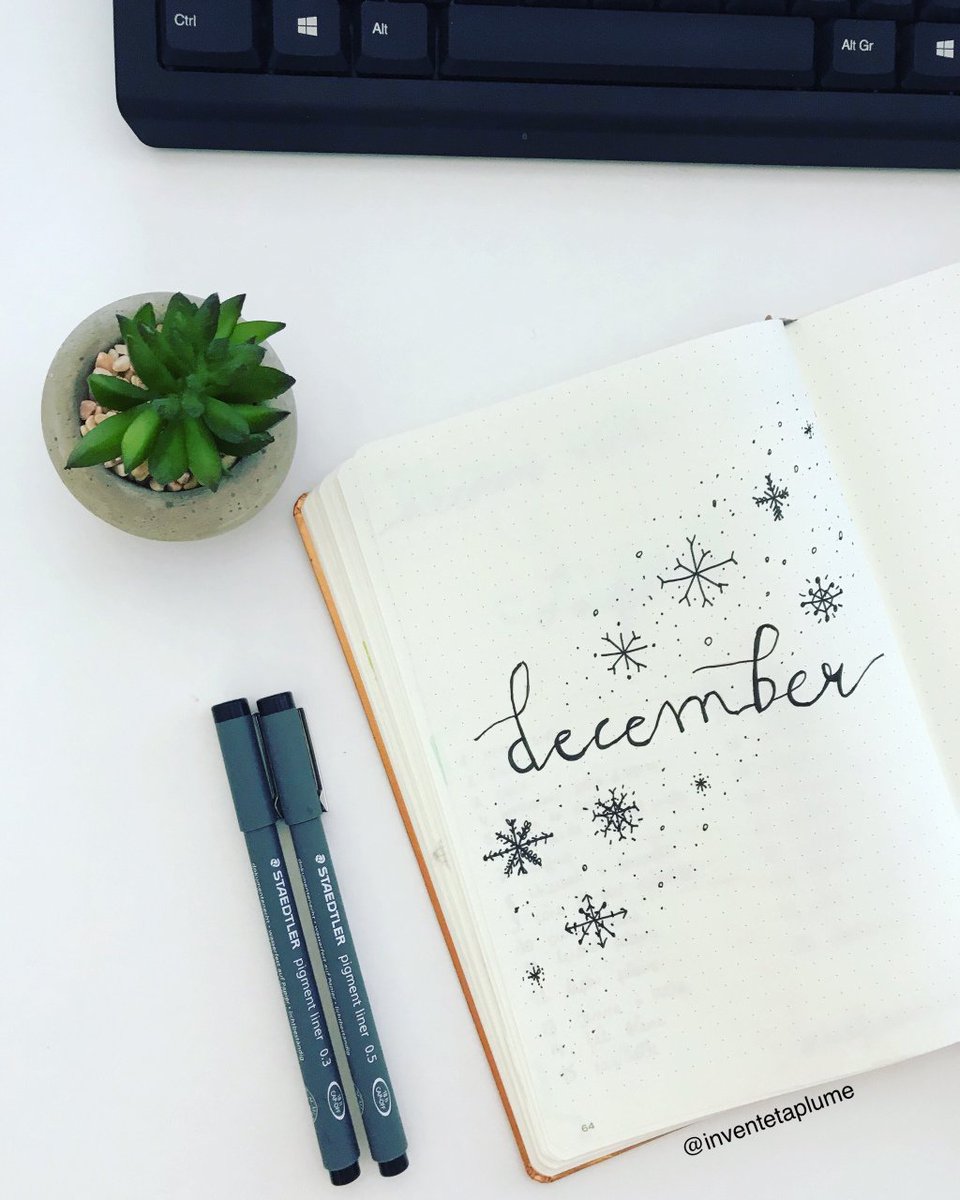 Inventetaplume's tweet photo. Décembre : bullet journal https://t.co/XMPoE7qaa3 https://t.co/Or4Pc0tX5d