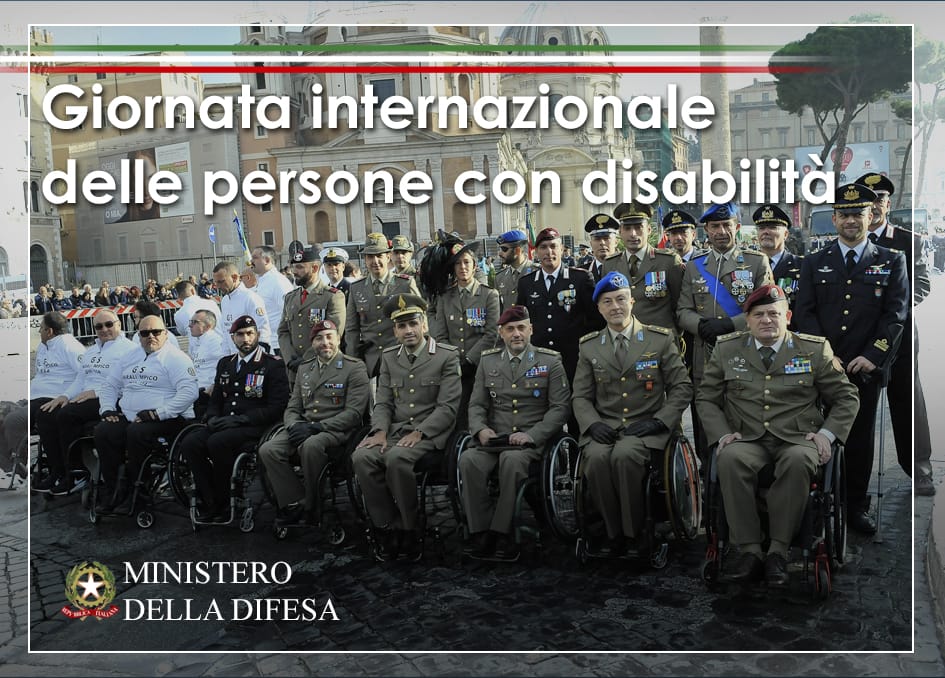 MinisteroDifesa's tweet photo. #3dicembre La forza e il coraggio dei nostri militari diversamente abili sono un esempio. Di fronte ad un difficoltà della vita si può e si deve reagire e andare avanti. Orgogliosi di voi 365 giorni all’anno!
Giornata internazionale delle persone con #disabilità https://t.co/YwrTgIy5eL