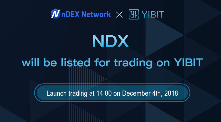 ROBODAX's tweet photo. #NDX is going to be listed on #YIBIT
#nDEXNetwork #nDEXMarket #nEXBit #ROBODAX #NDX #NDT https://t.co/dsfsxTSd9N