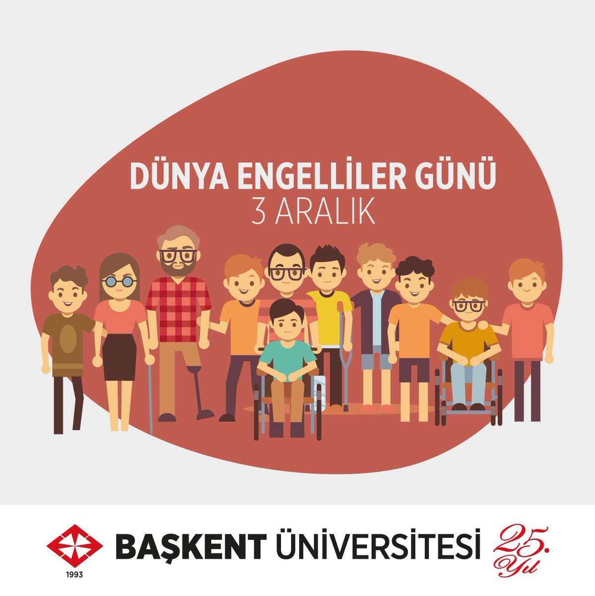 Başkent Üniversitesi ailesi olarak, tüm engelli bireylerin eğitim, sağlık, sosyal güvence, bakım ve istihdam gibi temel haklara ulaşabilmelerini; aileleri ve sevdikleriyle mutlu ve sağlıklı bir ömür geçirmelerini diliyoruz.
#baskentuniversitesi #dunyaengellilergunu #engelsizyasam