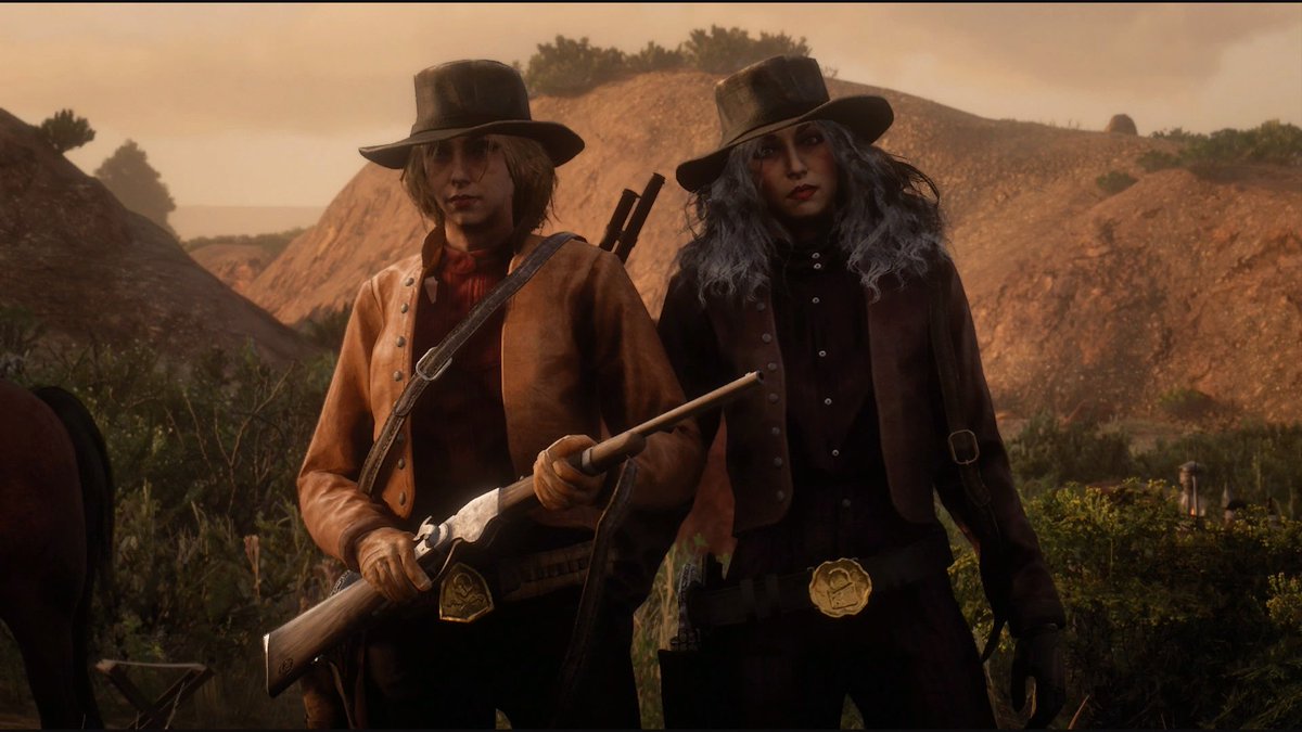 OhhCurly__'s tweet photo. Best friends 

that picture is made with my valuable partners @marcel150287 
#RDR2  #RedDeadRedemption2 
#daSnakZ #B1GMATIC #FSAT #ARTE 
#RockstarGames @RockstarGames 
#RDR2Online https://t.co/onLywo64KP