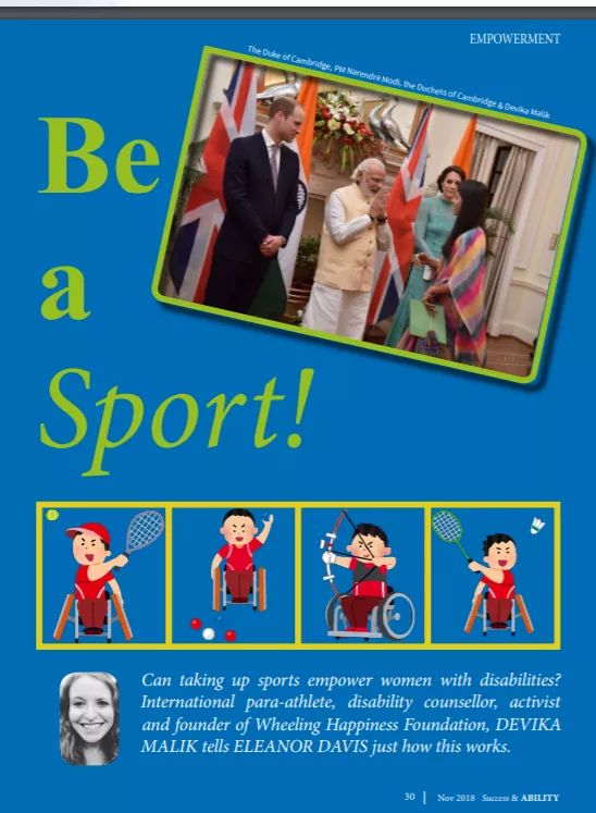 devikamalik_394's tweet photo. Happy 2 have our #WheelingHappiness work featured in latest issue of #SuccessandAbility; India's pioneering cross-disability magazine bringing people with & w/o disabilities together through shared interests! #IDPwD2018 #LeaveNoOneBehind #InternationalDayofPersonswithDisabilities https://t.co/AOCrhpZCT9
