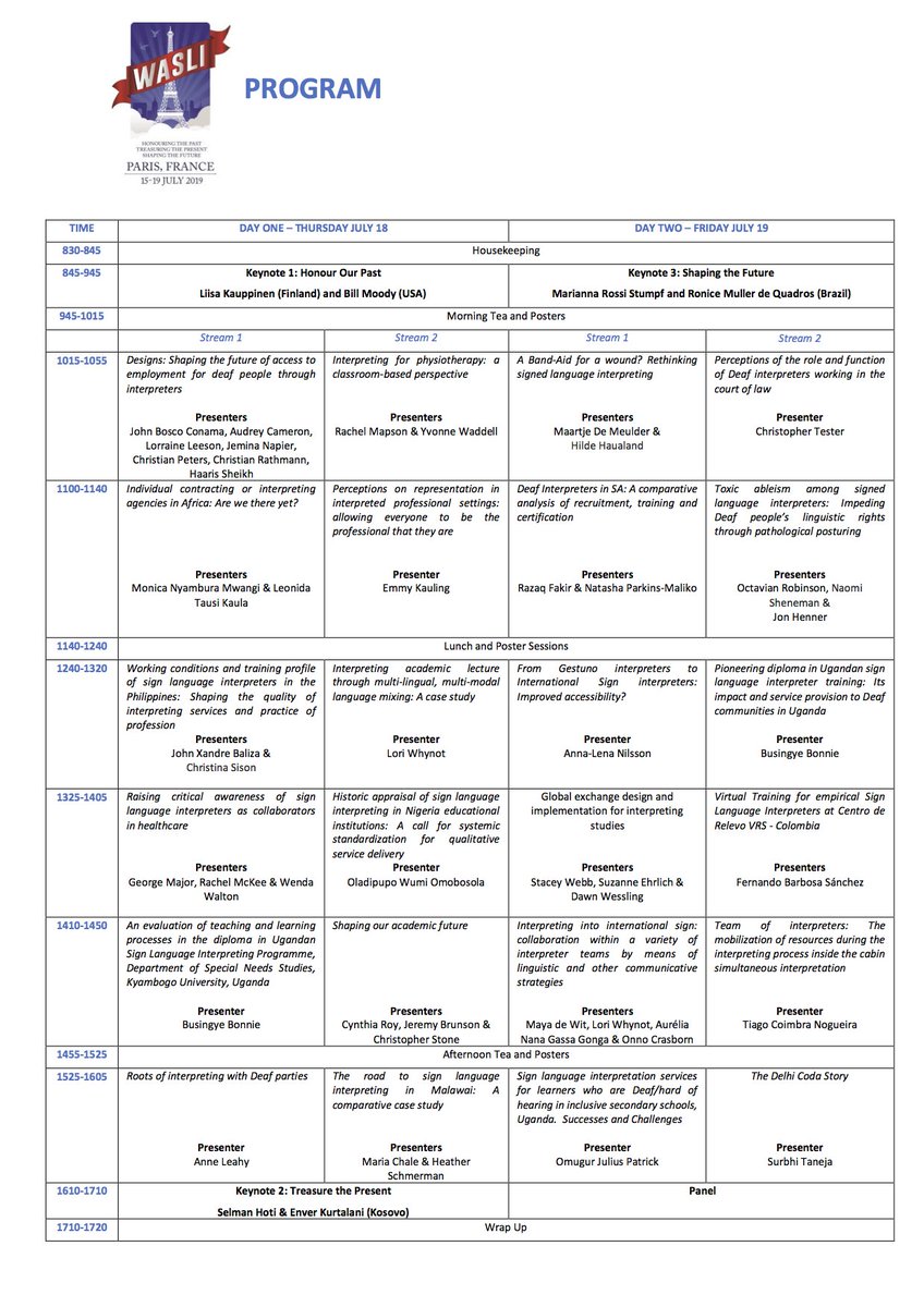 WASLI_tweets's tweet photo. The WASLI Paris 2019 program has been released!  Go to this link to find out who is presenting, and on what topics, and register at the same place.  Earlybird registrations close on 31 December!  https://t.co/hlz3p5rT9r #wasli2019 https://t.co/W8T3lnLCnd