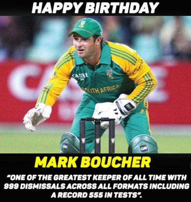 Happy Birthday, Mark Boucher  