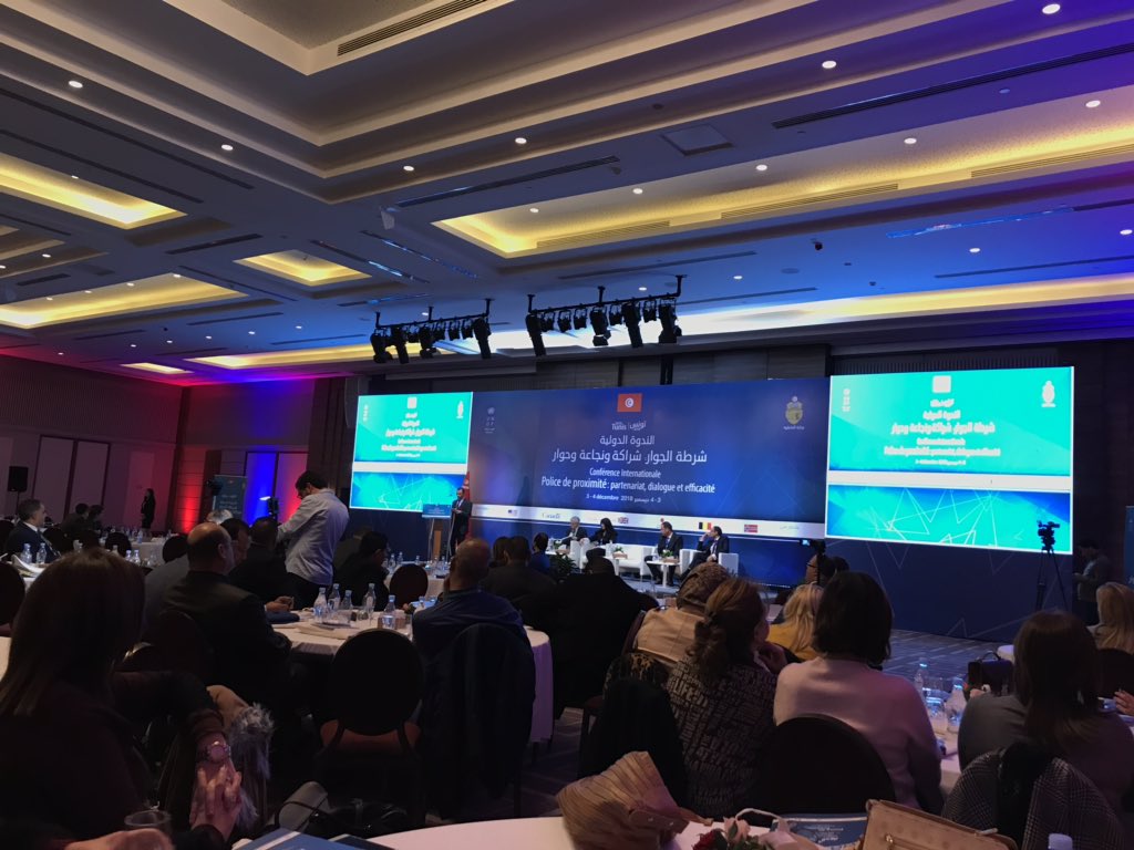 Séminaire du PNUD Tunisie avec le Ministère de l’Intérieur sur la #policedeproximite : partenariat, dialogue et efficacité ! Après la phase pilote, la mise en œuvre dans tout le pays #pnud #police #proximite #tunis