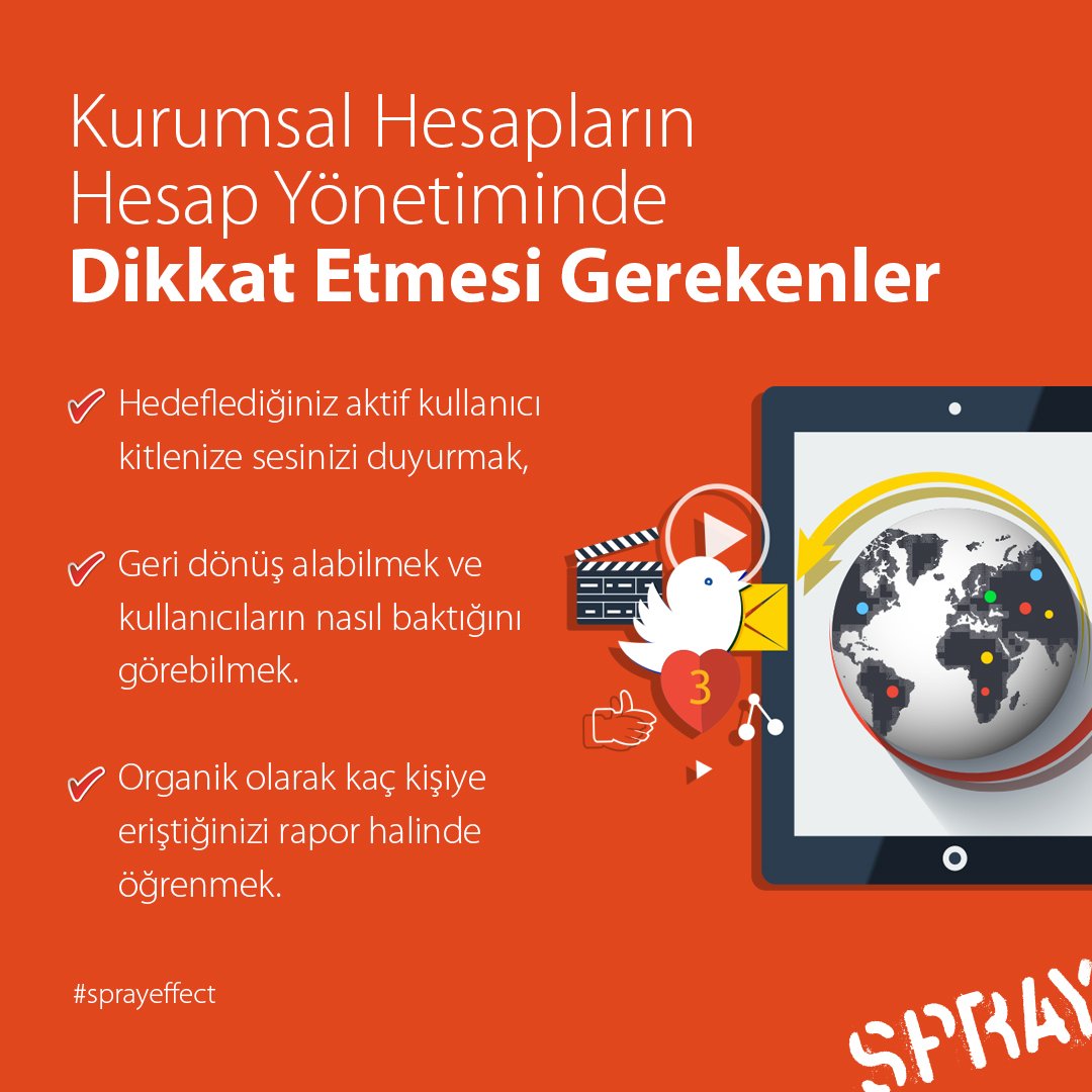 socialspray's tweet image. Sizin için derledik! Sosyal medyayı görmezden gelen ya da girişimde bulunup ardından ihmal eden kurum ya da bireylerin hesapları nasıl yöneteceğini bit.ly/2BA0uHh okuyabilirsiniz! 
.
.
.
.
.
.
#spray #sprayeffect #spraydigital