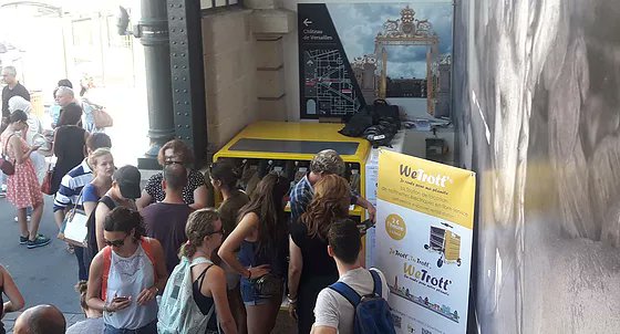 AsherDeMontreal's tweet image. A more sustainable model of scooter sharing? The fungus themed brand you've been waiting for?! (No, just cringey Franglish)

WeTrott, of France.
Vending machine plus rental -&amp;gt; way lower logistics costs, little to no theft risk, and uses less urban space

wetrott.com