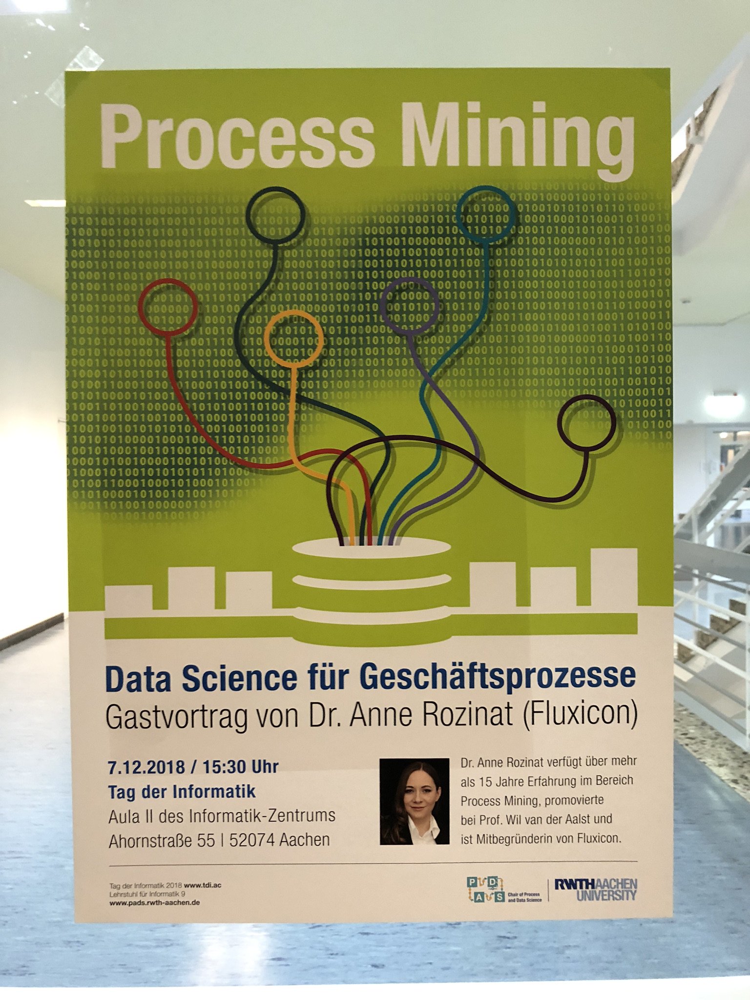 Wil Van Der lst Looking Forward To The Keynote Of Anne Rozinat Arozinat On Friday As Part Of The Der Informatik Rwth She Is The Co Founder Of Fluxicon And