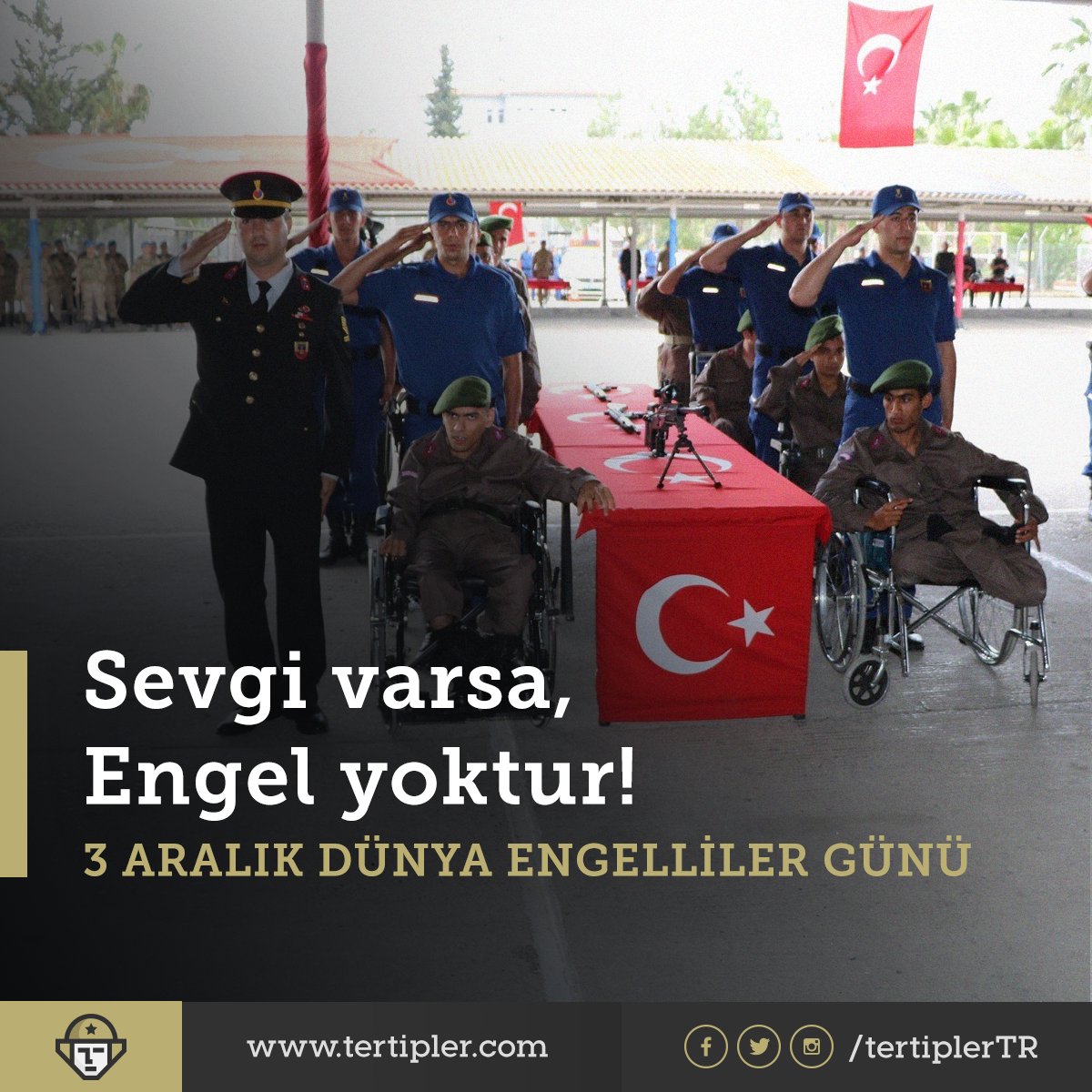Sevgi varsa, engel yoktur.

- 3 ARALIK DÜNYA ENGELLİLER GÜNÜ

#3aralıkdünyaengellilergünü #gaziler #sevgivarsaengelyoktur <a href="/tertiplerTR/">Tertipler</a>