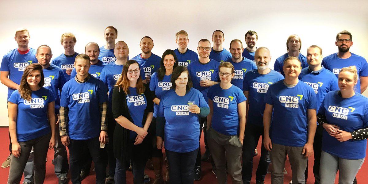 CNCDevs's tweet photo. Pořídili jsme si nové týmové dresy😃 https://t.co/kPdFWmqsfY