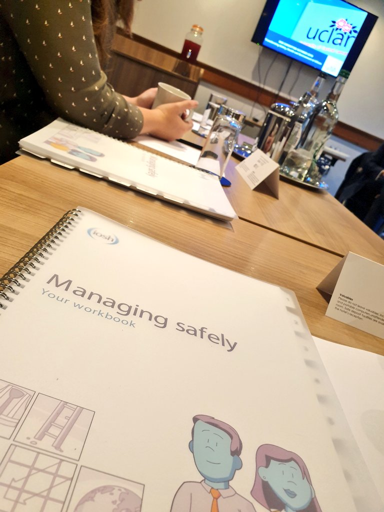 ShivaOT's tweet photo. A few days out of the @UCLanArena office to enhance my knowledge and skills with the @IOSH_tweets #ManagingSafely ๐ทโโ๏ธ๐ฉโ๐ซ๐ฉโ๐ป #EverydaysASchoolDay #UCLan #EducatingTheWorkforce https://t.co/SUtBMHE3np