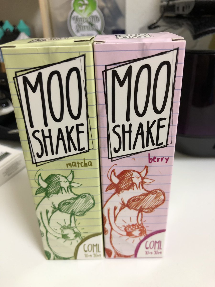takobozu101's tweet image. MOO SHAKE買ってみた！
berryはIDLE HANDSに近いかな？
matchaはグリーンティーのリキッドに近いかな？
もっとミルク感強いのかと思ってたけど、そうでもなかった(^_^;)
まあ、値段相当な感じかな(^_^;)
#VAPE
#MOOSHAKE