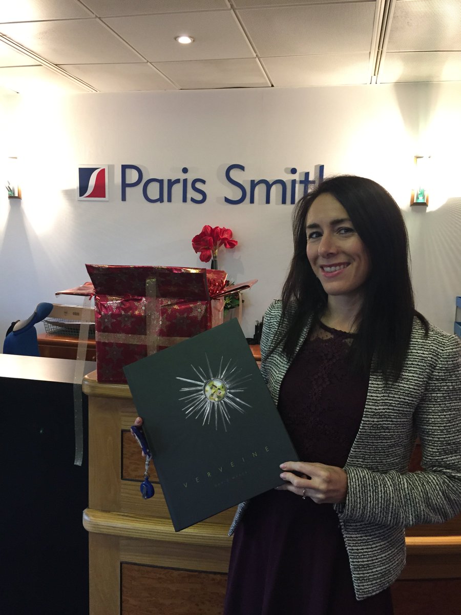 Congratulations to Tamsin our 3rd advent calendar prize winner, enjoy your @98verveine recipe book! #PS200Year