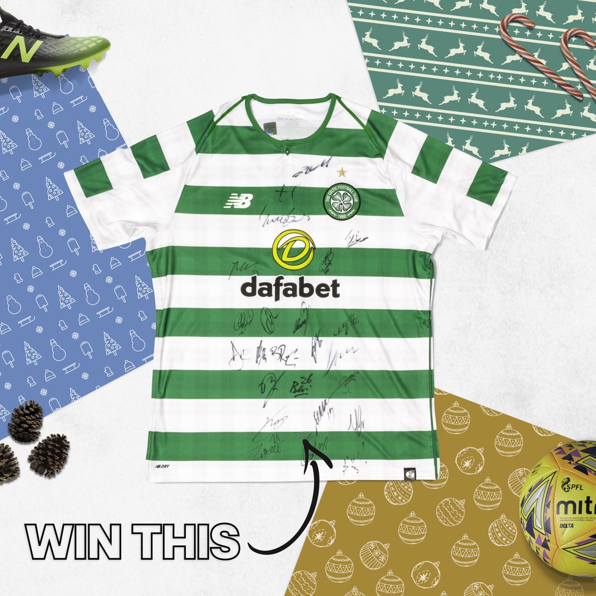 GreavesSports's tweet photo. 🎄🎁 GIVEAWAY NUMERO 3 🎁🎄

Off the back of their win yesterday, how about this signed @CelticFC top as an early Christmas present from Greaves to you?

HOW TO WIN:
👍🏻 FOLLOW US
❤️ LIKE THIS POST
💬 RT THIS TWEET

We'll announce the winner on Wednesday! Go go go! ⏰ https://t.co/e9CU8QX0oJ