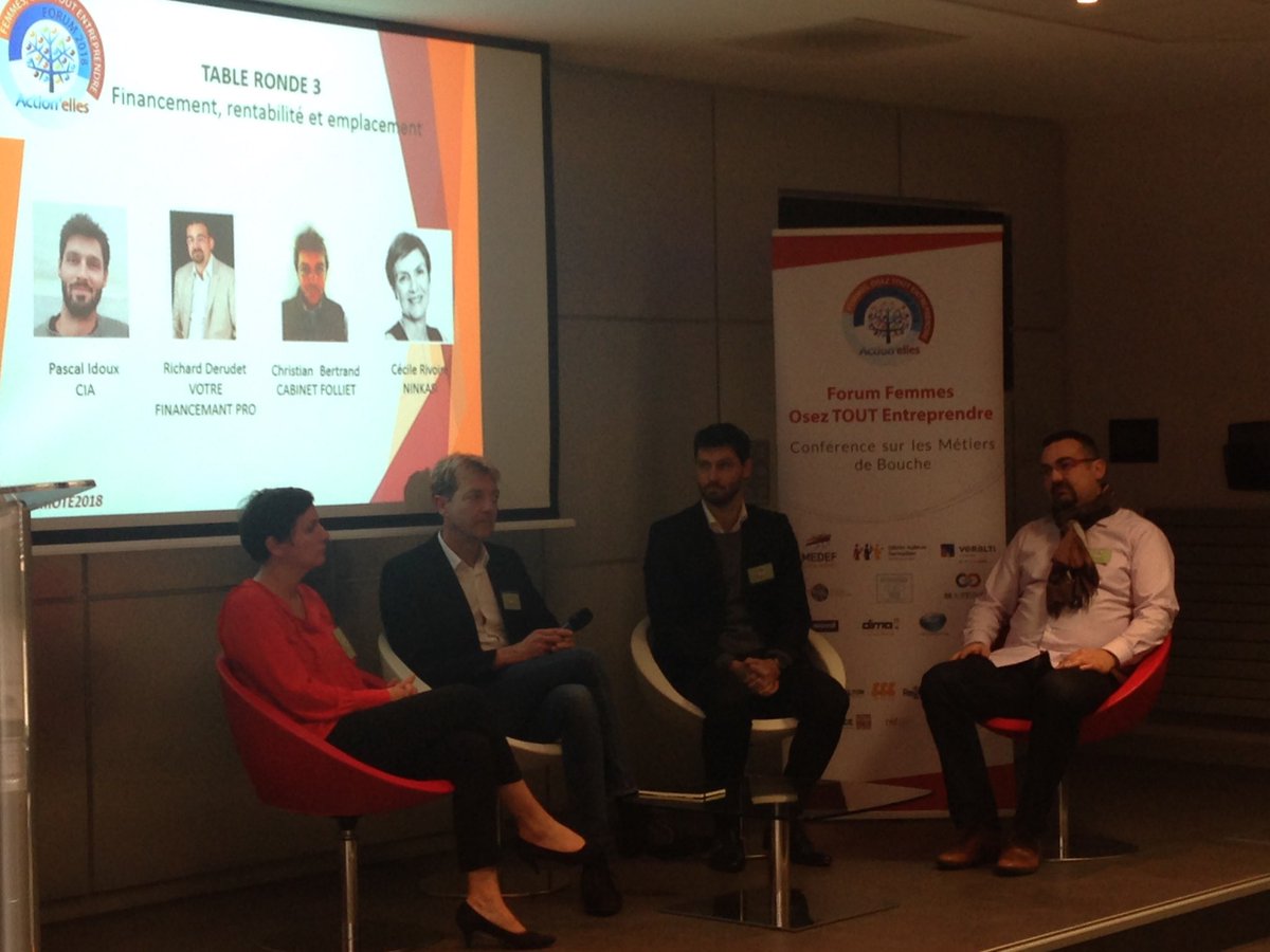 3ème table ronde : Financement, rentabilité et emplacement 
Cécile Rivoire de @NinkasiFR : "Le premier critère pour devenir franchisé(e) chez Ninkasi c'est d'être commerçant." #ForumOTE2018