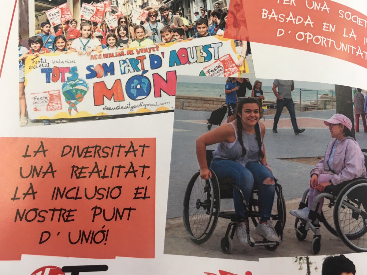 Mireiarossellp's tweet photo. #DiaInternacionaldelaDiscapacitat Cal treballar cada dia per una societat #inclusiva @AjSitges i #Benestarifamília amb @tegar1974 #Projectetimol @funavemaria beques per #Discapacitat suport de lleure,sensibilització,suport a la formació,grup específic del Consell de les Persones https://t.co/H2Ngl5LQiY