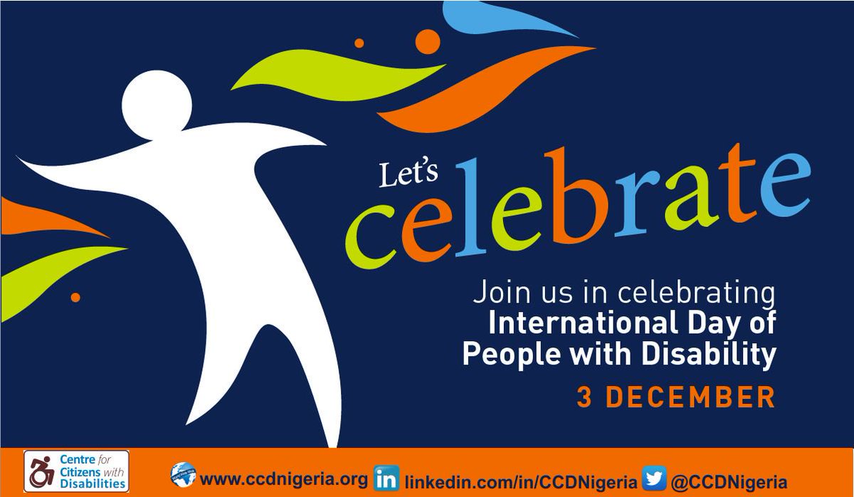 CCDNigeria's tweet photo. #SignNigeriaDisabilityBill #DisabilityNotAWeakness #InternationalDisabilityDay

@DOanyaele @PMBuhari @benmurraybruce @NGRPresident @NGRSenate https://t.co/ZbW06yPTtQ