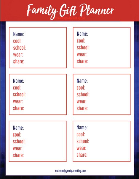 Try this new approach to Christmas gifts:  Something cool, Something for school, Something you wear and something you share!  Christmas is not all about commercialism.