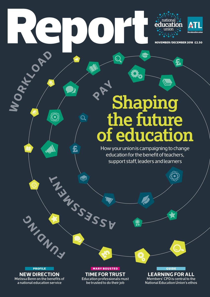 ATLReport's tweet image. The final ever Report magazine is out now, looking to the future with @NEUnion campaigns to shape the future of education. Look out for the new union magazine in the new year atl.org.uk/advice-and-res…