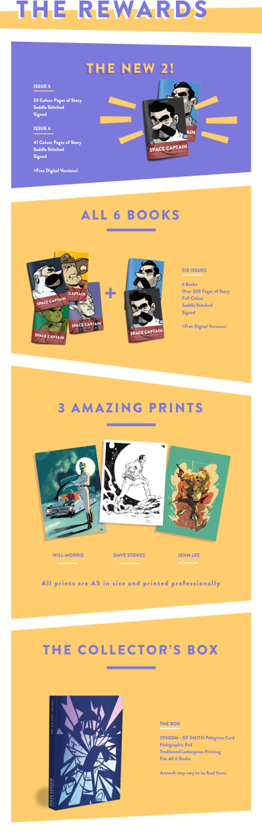 papertank's tweet photo. Two of the office's more creative and handsome residents have a kickstarter running for the finale of their 6 issue comic series Space Captain. It's about to break £7k and comes with a shiny letterpress box. 
https://t.co/PQzoHhy7fB https://t.co/sdFuvjwP69