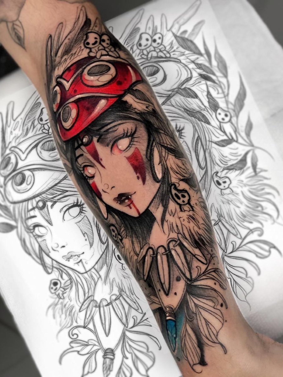 80 Princess Mononoke Tattoos You Must Try in 2022 