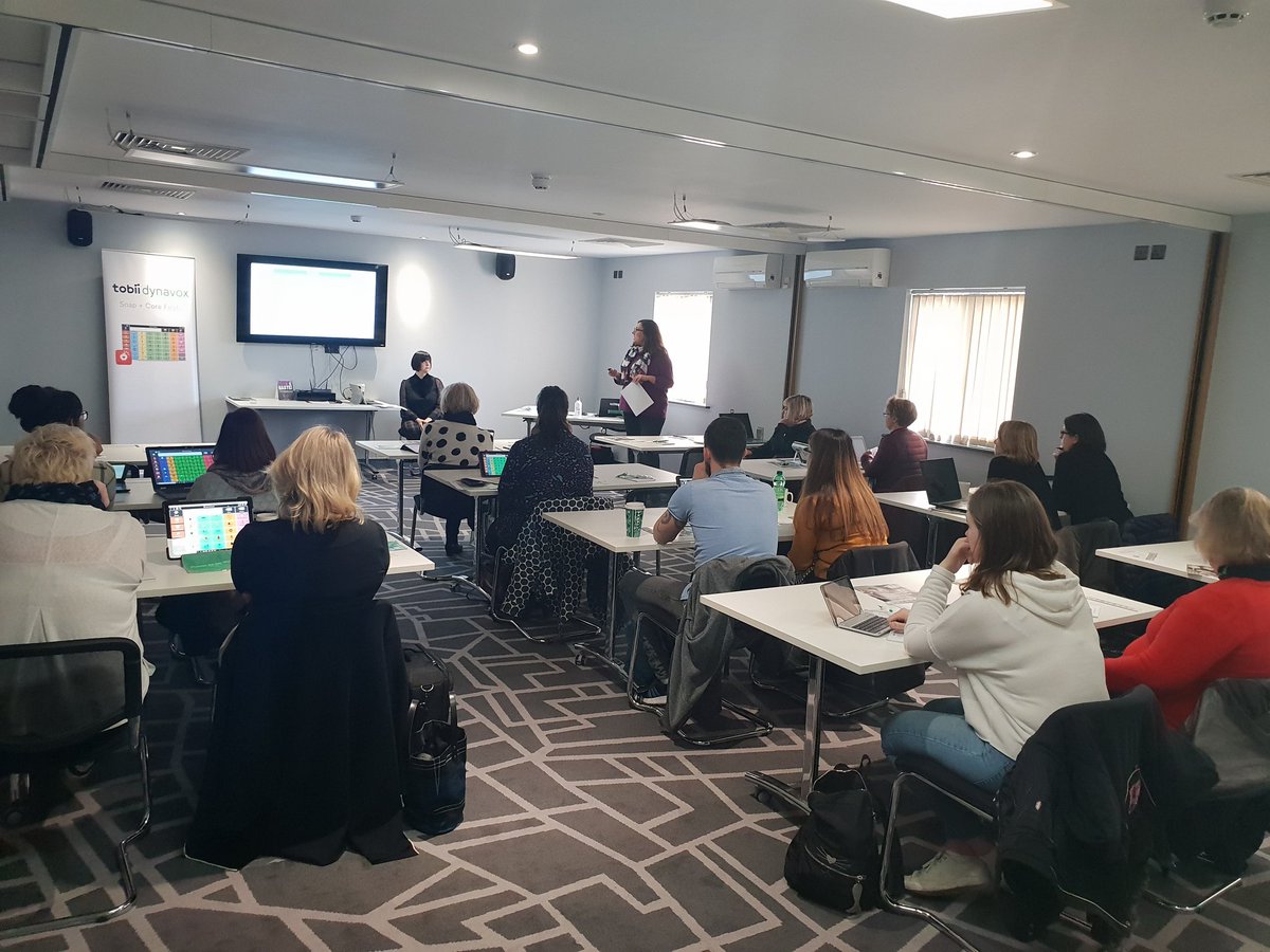 dealmeida_jen's tweet photo. #coretour in Maidstone! Answering questions such as...where do I start? How can I use it in every setting? Contact us @TobiiDynavox for more dates. @TinaBoardmaker @BDienerPro https://t.co/XF3DcT3Zni