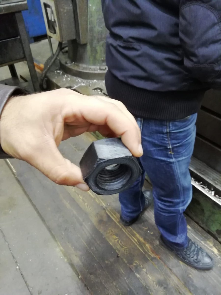 linuxpeppe's tweet photo. @mactronica @innofil Testing #innofil3D Pro1 M30 printed nut strenght for civil building application. https://t.co/8j1s5I6FN0