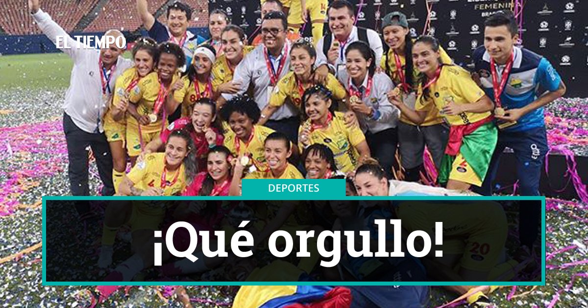 ELTIEMPO's tweet photo. ¡Las jugadoras del Atlético Huila se consolidaron como las campeonas de la Copa Libertadores femenina! Así fue el histórico triunfo ► https://t.co/ZMeoXp3enU https://t.co/VMJyBbQ7em