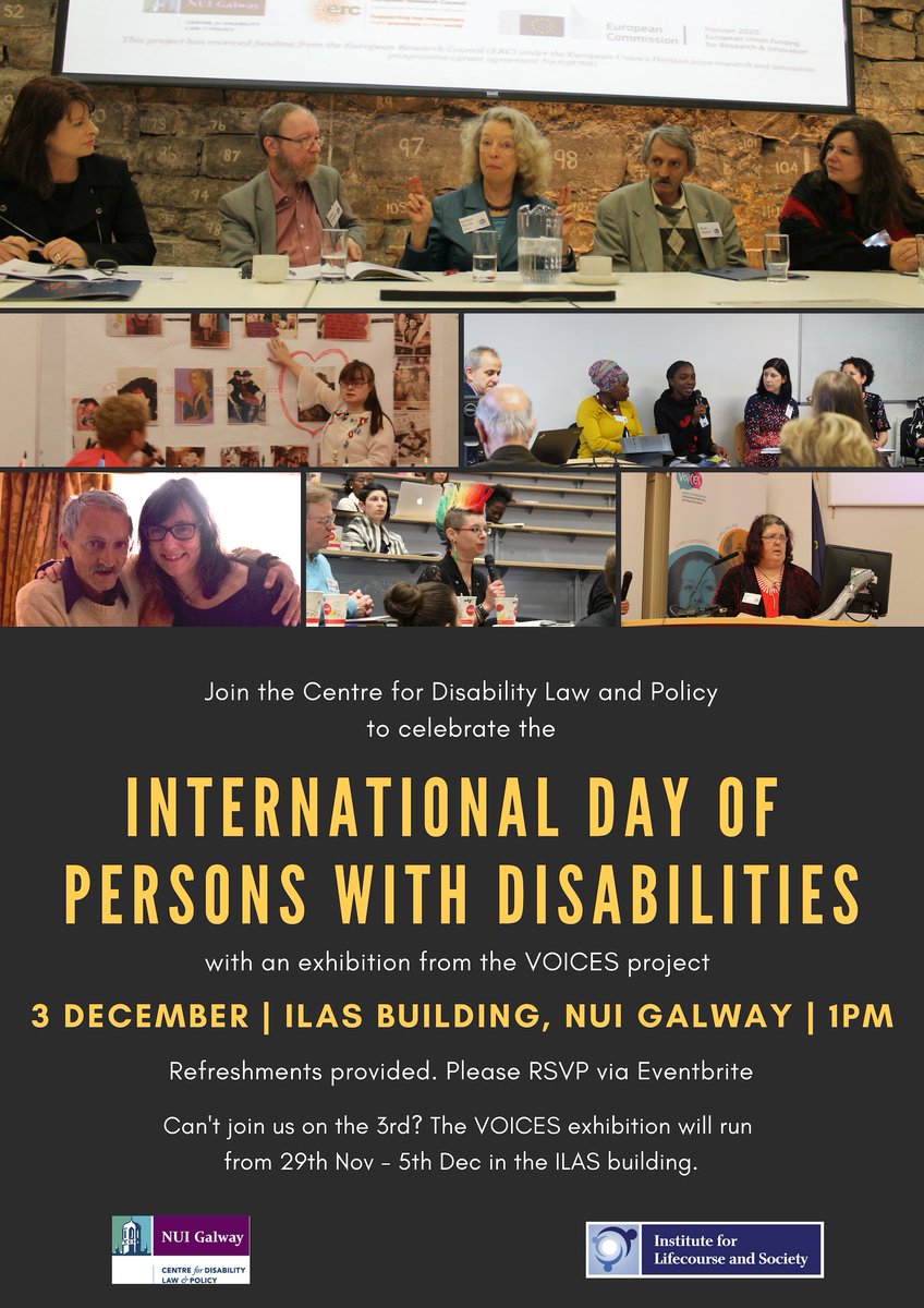 Join us to celebrate the International Day of Persons with Disabilities at 1pm in <a href="/ILASresearch/">ILAS</a> with the VOICES exhibition, tea, coffee and mince pies.