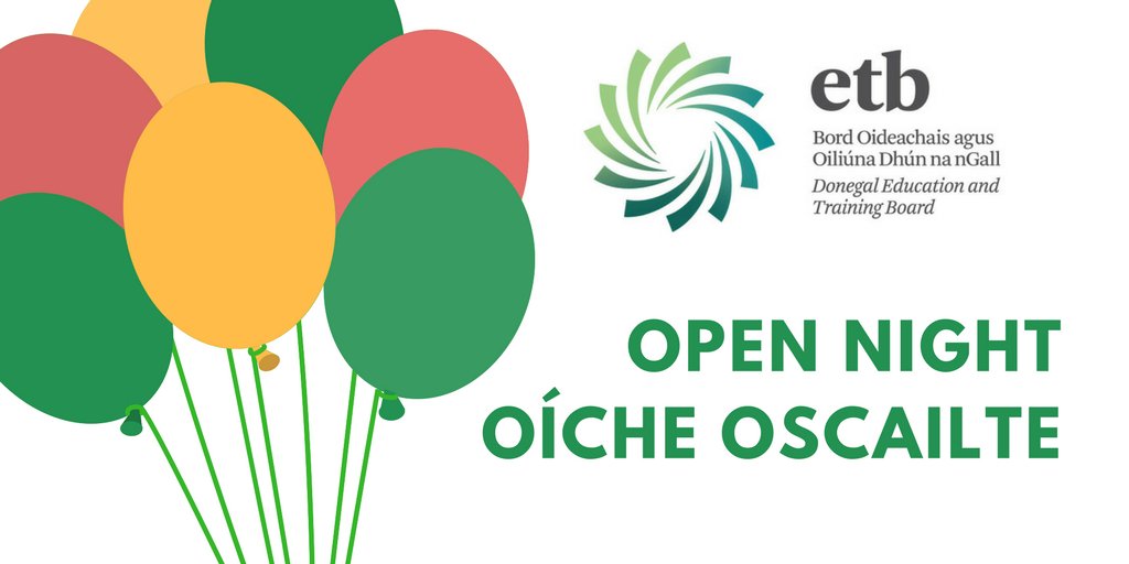 DonegalETB's tweet photo. This Thursday, 6 December, don't miss our school open nights in our Donegal Town school @AbbeyVS (at 5.00pm) and our Buncrana school @cranacollege (at 7.00pm). Come along to see the school facilities, meet staff &amp; students &amp; find out about the subjects on offer. #WeAreDonegalETB https://t.co/Zt961ZLD2t