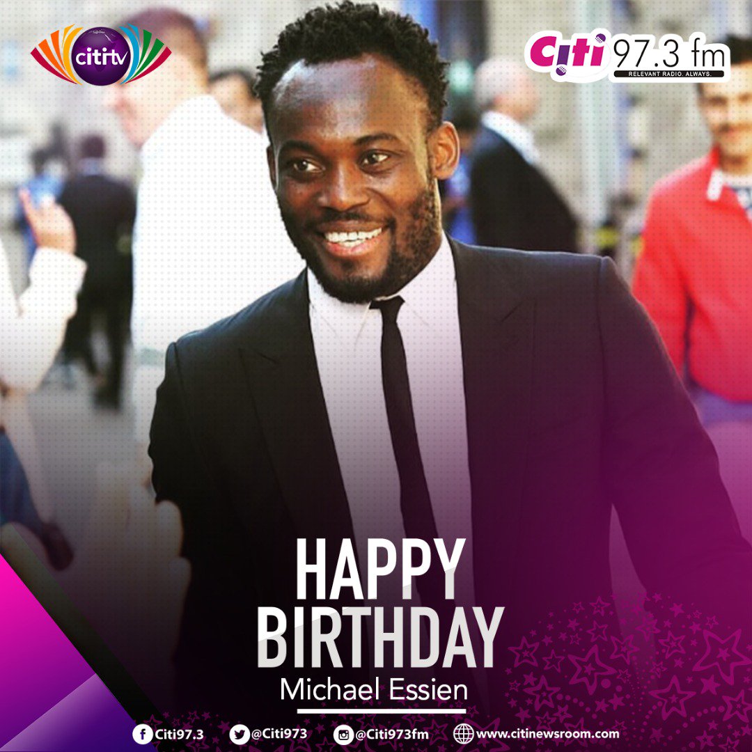 Happy birthday to \The Bison\

Have a fantastic day Michael Essien! 